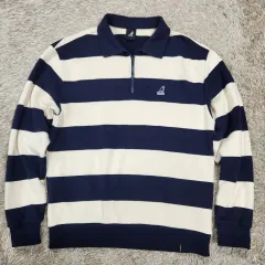 (ヴィンテージボックス) kangol カンゴール 正規品 ハーフジップ ポロTシャツ S(90)のサムネイル