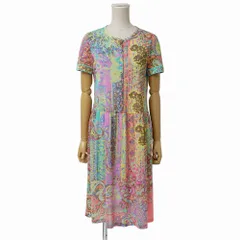 ■美品■LEONARD レオナール ワンピース サイズ3 カンカン 半袖 フレアワンピ―ス ブランド古着【中古】20260727/RB0189のサムネイル