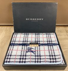 新品未使用】バーバリー タオルケット ホースロゴ刺繍 西川産業 日本製