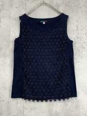 NARACAMICHE ナラカミーチェ 花 フラワー 刺繍 レース タンクトップ size2/ネイビー ■◆ レディースのサムネイル