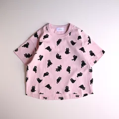 FOV 猫柄T Tシャツ FOVBOB 総柄 子供服 90〜130のサムネイル