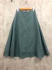 martinique マルティニーク リネンライクフレア スカート size1/グリーン系 ■◆ レディースのサムネイル