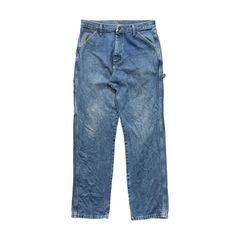 USA 古着 メキシコ製 RUSTLER ラスラー デニムペインターパンツ ワークパンツ ジーンズ デニムパンツ W32 L34 ブルー CG0165