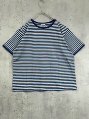新品 PAR ICI パーリッシィ 50-01-CT-029-23-1 ボーダー Tシャツ sizeF/青×ベージュ ■◆ レディースのサムネイル