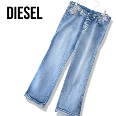 DIESEL ディーゼル インディゴブルー レディース パンツ 長ズボン デニム ジーンズ ストレートデニム ウォッシュ加工 色落ち ヴィンテージ カジュアル【Mサイズ相当】262TYのサムネイル