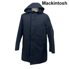 ◆ マッキントッシュ Mackintosh コート 長袖 ハイネック 比翼仕立て ダウンライナー取り外し可 ネイビー S メンズ S6I178のサムネイル