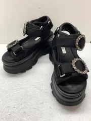 snidel スナイデル スニーカーソール ビジュー サンダル sizeS/黒 ■◆ レディースのサムネイル