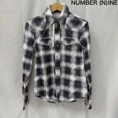 ナンバーナイン 09AW NNS-F901C ウエスタンシャツ オンブレチェック スナップボタン 2 White×Purple メンズ 2 ISItems【USED】【古着】【中古】50164013のサムネイル