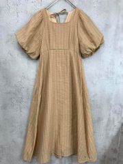 値下げ】ollun オルン シアーチェック バックリボンワンピース - メルカリ