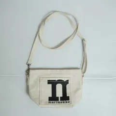美品 Marimekko マリメッコ Mono Mini Crossbody Solid モノ ミニ クロスボディ ソリッド ショルダー バッグ 生成り 4833Q★4のサムネイル