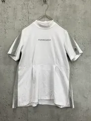 Munsingwear マンシングウェア ゴルフウェア EXcDRY D-Tec＆SUNSCREENモックネック半袖 Tシャツ sizeM/WH ■◆ レディースのサムネイル