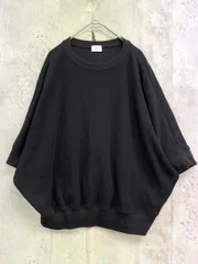 URBAN RESEARCH DOOR アーバンリサーチドアーズ ドルマンスリーブ タックフライスワイド Tシャツ sizeM/ブラック ■◆ レディースのサムネイル