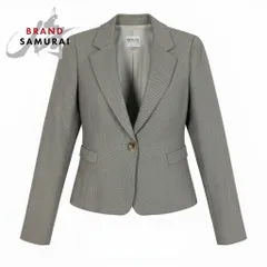 ARMANI COLLEZIONI アルマーニコレッツォーニ フォーマル グレー ウール/シルク/エラスタン テーラードジャケット レディース A3-00278【中古】のサムネイル