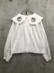 ehka sopo SM2 エヘカソポ サマンサモスモス くらはしれい 襟刺繍 ブラウス シャツ sizeF/アイボリー ■◇ レディースのサムネイル
