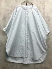 MOGA モガ バンドカラー ドルマンスリーブ ワイド シャツ sizeF/ライトブルー ■◆ レディースのサムネイル