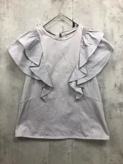 Apuweiser riche アプワイザーリッシェ ショルダーフリル ノースリーブ カットソー size2/水色 ■◆ レディースのサムネイル