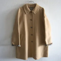 【雰囲気抜群】 BURBERRYS 【ウール カシミヤ コート】7 キャメル ノバチェック バーバリーズ 26070553のサムネイル