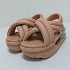 ヨーガンレール jurgenlehl リネン巾着バッグ 山羊革メッシュ