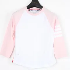 トム・ブラウン 斜めボーダー 四本サイドライン 長袖 Tシャツ 42 (55 66)のサムネイル