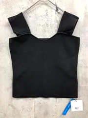 新品 SLY スライ SQUARE NECK KNIT TANK タンクトップ sizeF/黒 ■◆ レディースのサムネイル