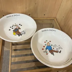 【SGM】TINTIN＆SNOWY 深皿 2枚のサムネイル