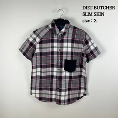 DIET BUTCHER SLIM SKIN archive plaid S/S shirts 2 M ダイエットブッチャースリムスキン チェック 半袖シャツ アーカイブ 日本製 デザイナーズのサムネイル