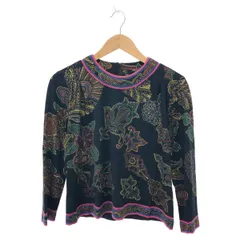 LEONARD レオナール 長袖ブラウス サイズ:M 総柄/カットソー/ウール×シルク    ブラック レディース / 241005007895のサムネイル