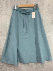 新品 INDEX インデックス リネン混 ラップフレア スカート sizeL/ミントグリーン ■◇ レディースのサムネイル