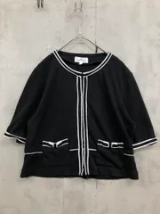 Courreges クレージュ クルーネック カーディガン size38/ブラック ■◆ レディースのサムネイル