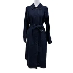極美品☆MONCLER モンクレール F10931C72000 PISTACHE コットン ロゴワッペン付 デニムコート インディゴブルー 0 正規品 レディースのサムネイル