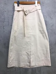 SLOBE IENA スローブイエナ ベルト付き スパンライクチノ スカート size38/クリーム ■◇ レディースのサムネイル