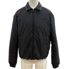 美品▼PRADA プラダ SGC912 S000 1W09 トライアングルロゴ 三角プレート ジップアップ 中綿入り ジャケット ブラック XS 正規品 メンズのサムネイル