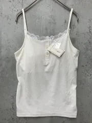 展示品■apres jour mignon アプレジュールミニョン ヘンリーネック キャミソール sizeL/オフホワイト ■◆ レディースのサムネイル