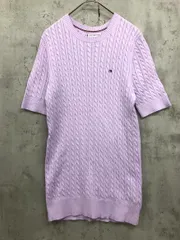 TOMMY HILFIGER トミーヒルフィガー 半袖 ワンポイント ニット セーター sizeXS/ラベンダー ■◆ レディースのサムネイル