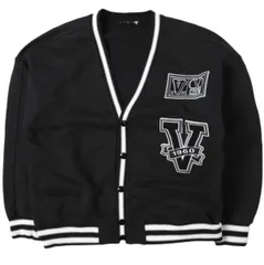 VALENTINO ヴァレンティノ 23SS イタリア製 V Crew Patches Cardigan スタジャン スウェットカーディガン 2V3MF24R93D M BLACK 裏毛 ロゴパッチ トップス g27576のサムネイル