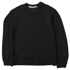 FranCisT_MOR.K.S. フランシストモークス STRIPE CORD KNIT PULLOVER リバースクルーネックニット 3 BLACK セーター トップス g27601のサムネイル