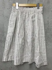 IENA イエナ ラメ ギンガムチェック スカート size38/グレー系 ■◇ レディースのサムネイル