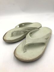OOFOS ウーフォス リカバリー ビーチ サンダル size38/アイボリー系 ■■ レディース