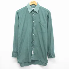 M/古着 クリスチャンディオール 長袖 ブランド シャツ メンズ 90年代 90s ワンポイントロゴ グリーン 26jul14のサムネイル
