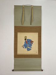 掛軸-1743 嵯峨天皇宸影 印刷工芸作品 大覚寺 - メルカリ