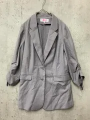 N.NATURAL BEAUTY BASIC エヌドットナチュラルビューティーベーシック 袖シャーリング ジャケット sizeM/グレー ■◇ レディースのサムネイル