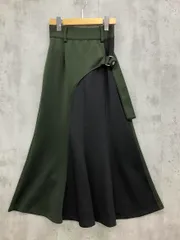 HARE ハレ 巻きスカートデザイン ストレッチ マーメイド スカート sizeF/カーキ/ブラック ■◇ レディースのサムネイル