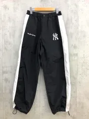 MONO-MART モノマート MLB ニューヨークヤンキース 別注 ワッペン刺繍 サイドラインワイドトラック パンツ sizeM/ブラック ■◆ メンズのサムネイル