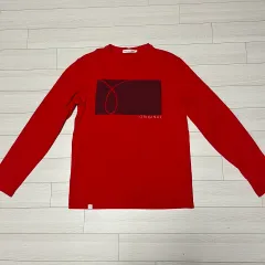Calvin Klein CK レッド 長袖Tシャツ M 赤Tのサムネイル