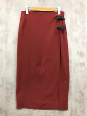 L'EQUIPE YOSHIE INABA レキップヨシエイナバ 巻き ラップ スカート size9/赤茶系 ■■ レディースのサムネイル
