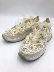 美品】RANDA 20周年 レース ビジュー スニーカー - メルカリ