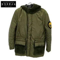 FENDI　フェンディ　17年 FW0874A04P カーキ ボア切り替え リバーシブル ダウンコート　46のサムネイル