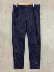 HIDEAWAYS NICOLE ハイダウェイ 4565-5107 フロッキープリント パンツ size50/紺 ■■◎メンズのサムネイル