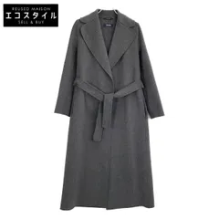 S MaxMara　エスマックスマーラ　グレー ポルド/POLDO ピュアヴァージンウール ダブルフェイスコート　40のサムネイル