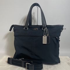 2605-299｜美品｜コーチ シグネチャー ボディバッグ ネイビー - メルカリ